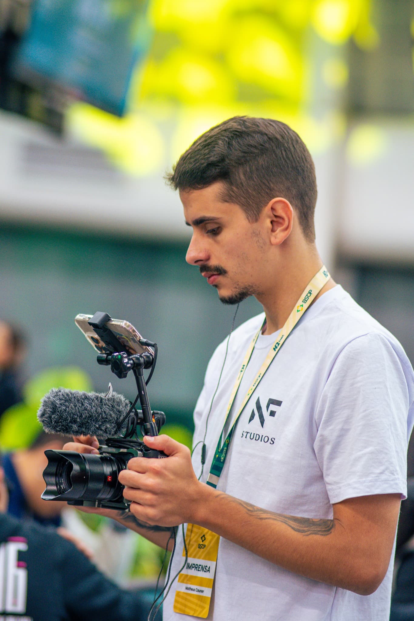 Matheus, behind the scenes